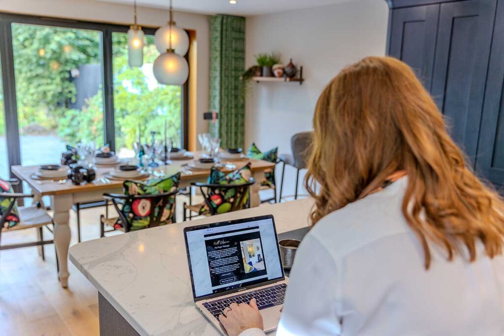 Katy Goldswain planning a full-service interior design project